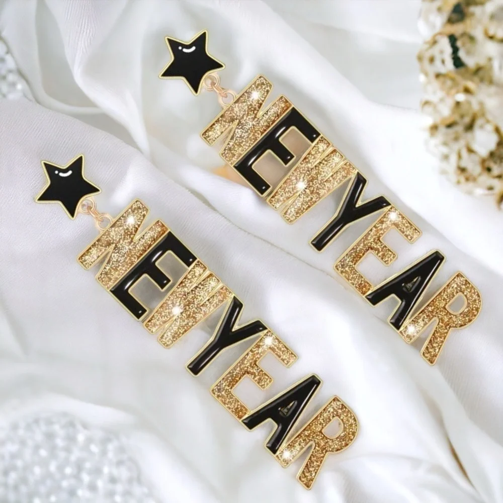 Countdown to Glam: Sparkle into the New Year Earrings! NWOT NYE Accessories